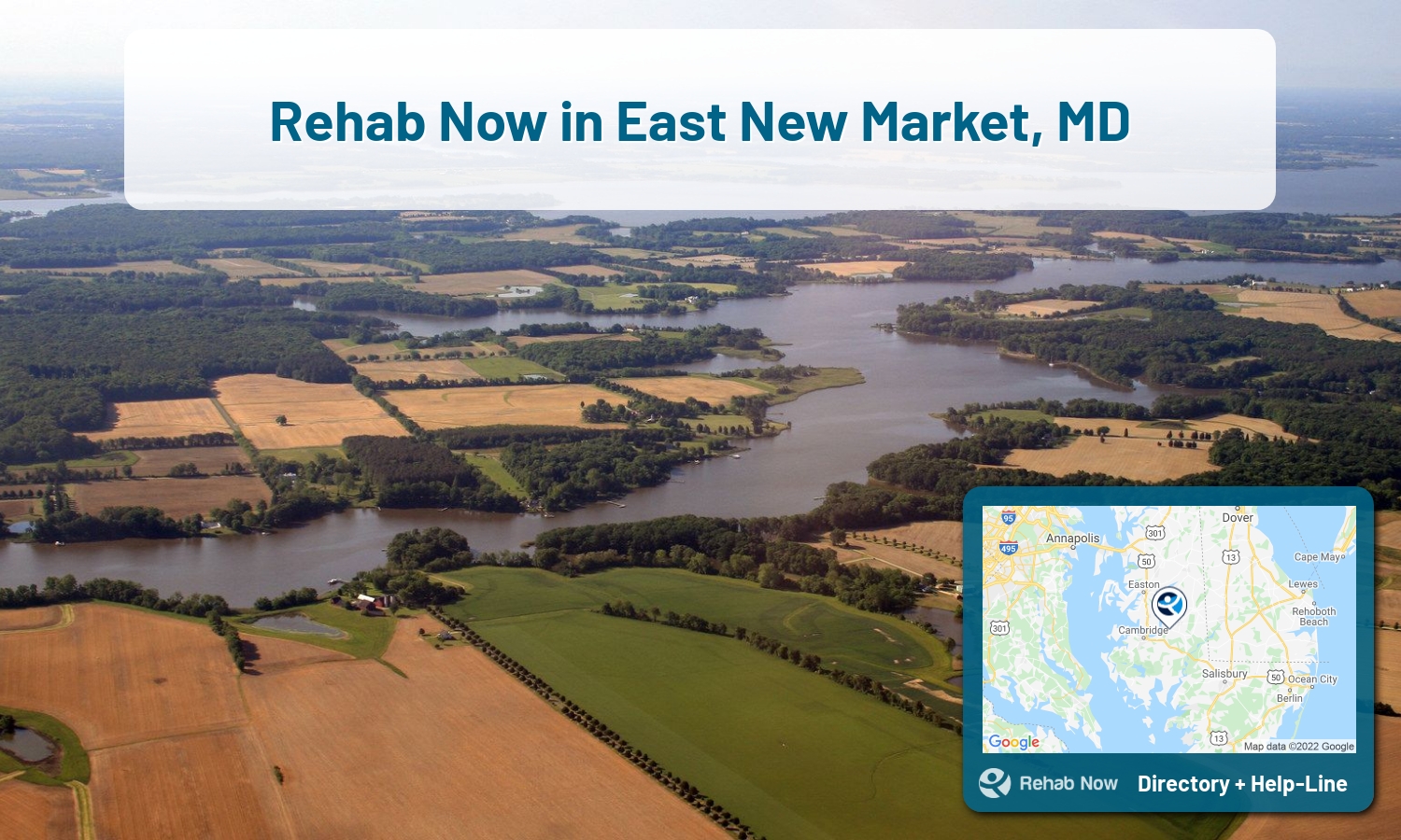 Drug rehab and alcohol treatment services near you in East New Market, Maryland. Need help choosing a center? Call us, free.