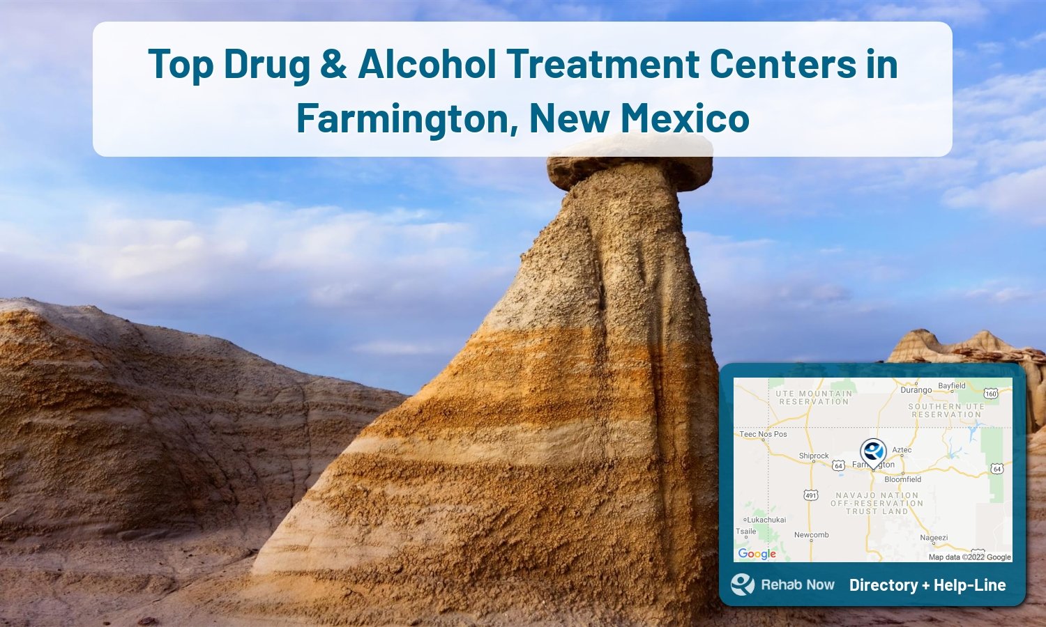 Ready to pick a rehab center in Farmington? Get off alcohol, opiates, and other drugs, by selecting top drug rehab centers in New Mexico