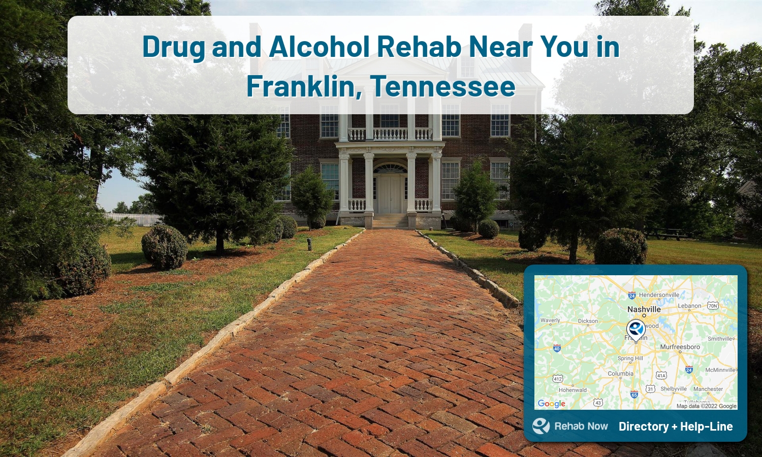 Franklin, TN Treatment Centers. Find drug rehab in Franklin, Tennessee, or detox and treatment programs. Get the right help now!