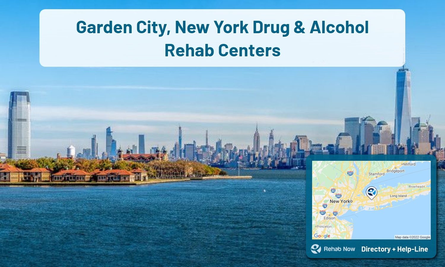 Find drug rehab and alcohol treatment services in Garden City. Our experts help you find a center in Garden City, New York