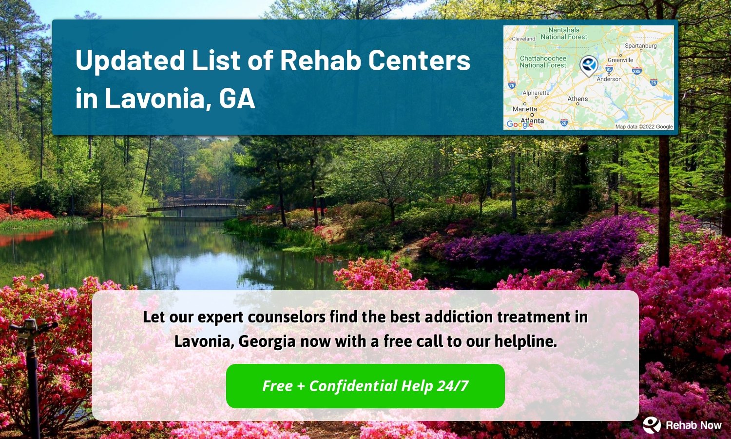 Let our expert counselors find the best addiction treatment in Lavonia, Georgia now with a free call to our helpline.