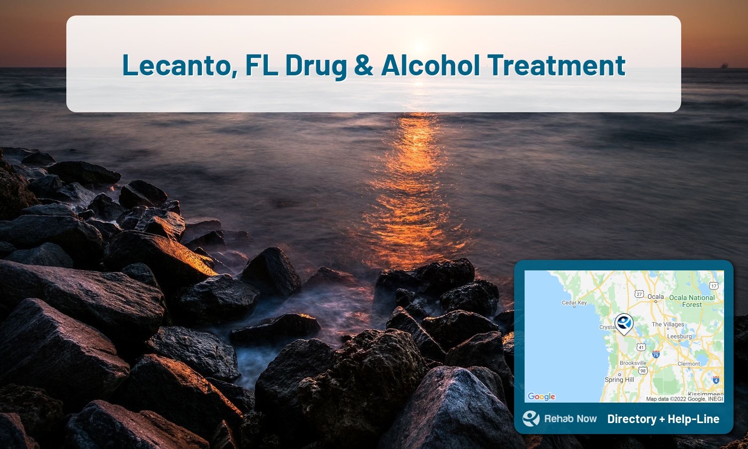 Our experts can help you find treatment now in Lecanto, Florida. We list drug rehab and alcohol centers in Florida.