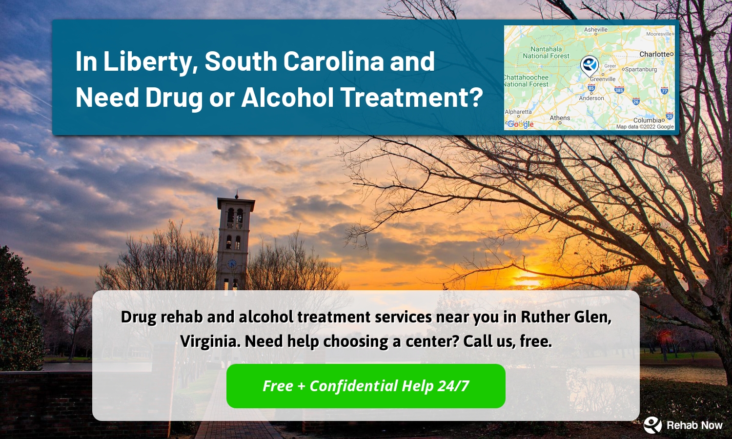 Drug rehab and alcohol treatment services near you in Ruther Glen, Virginia. Need help choosing a center? Call us, free.