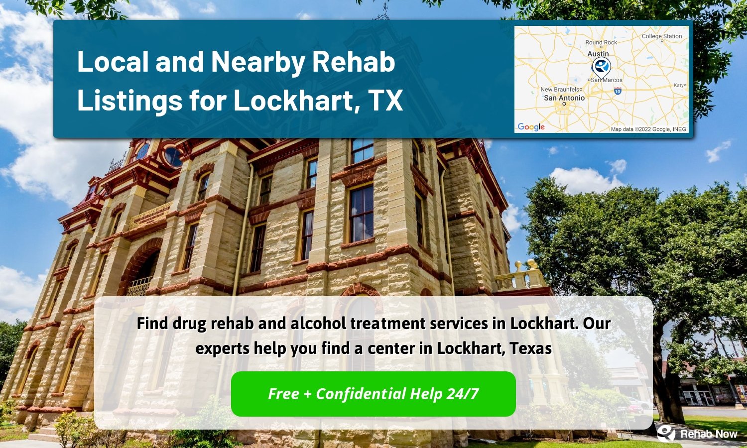 Find drug rehab and alcohol treatment services in Lockhart. Our experts help you find a center in Lockhart, Texas