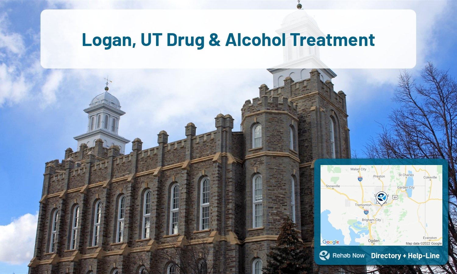 Drug rehab and alcohol treatment services near you in Logan, Utah. Need help choosing a center? Call us, free.