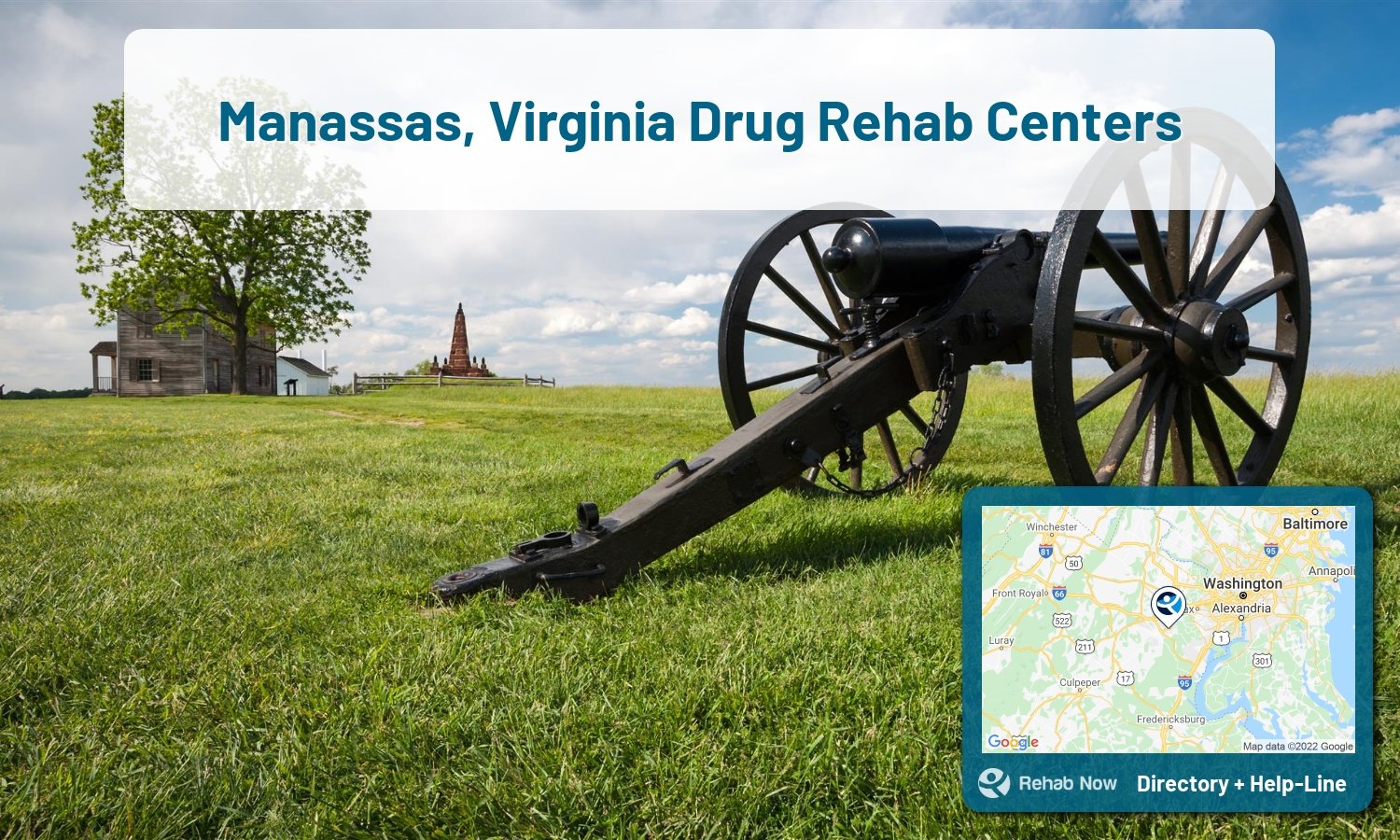 Let our expert counselors help find the best addiction treatment in Manassas, Virginia now with a free call to our hotline.