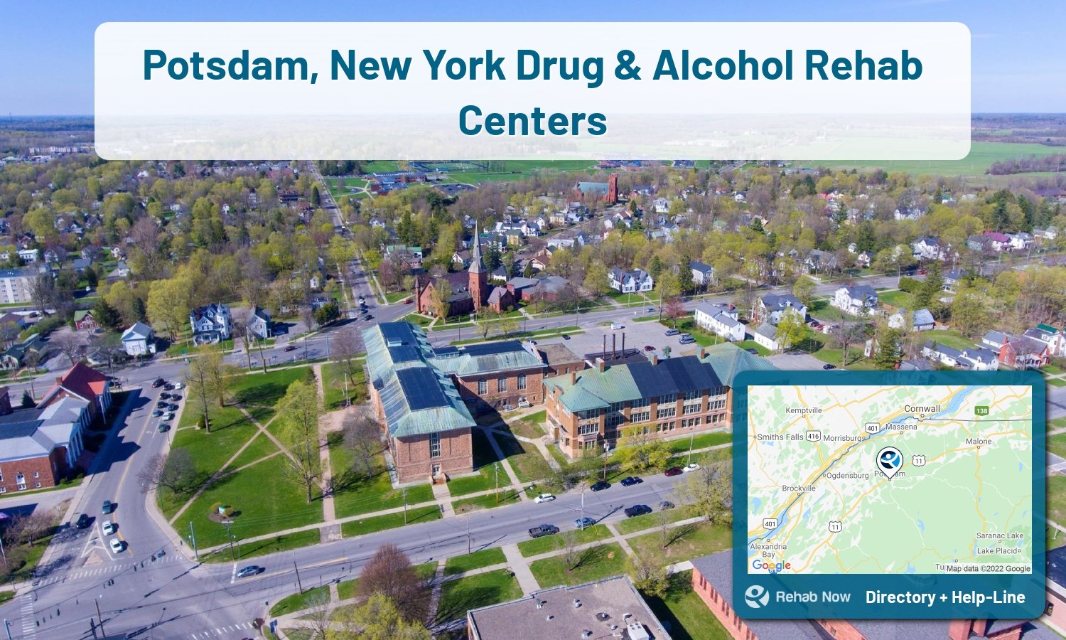 Potsdam, NY Treatment Centers. Find drug rehab in Potsdam, New York, or detox and treatment programs. Get the right help now!