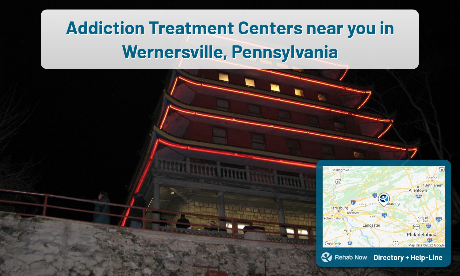 View options, availability, treatment methods, and more, for drug rehab and alcohol treatment in Wernersville, Pennsylvania