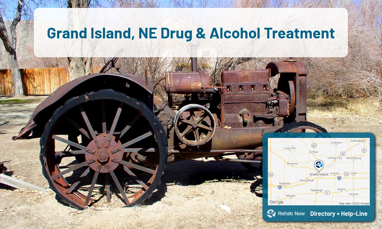 Our experts can help you find treatment now in Grand Island, Nebraska. We list drug rehab and alcohol centers in Nebraska.