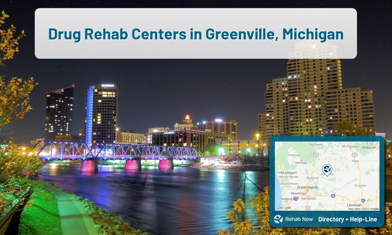Drug rehab and alcohol treatment services nearby Greenville, MI. Need help choosing a treatment program? Call our free hotline!