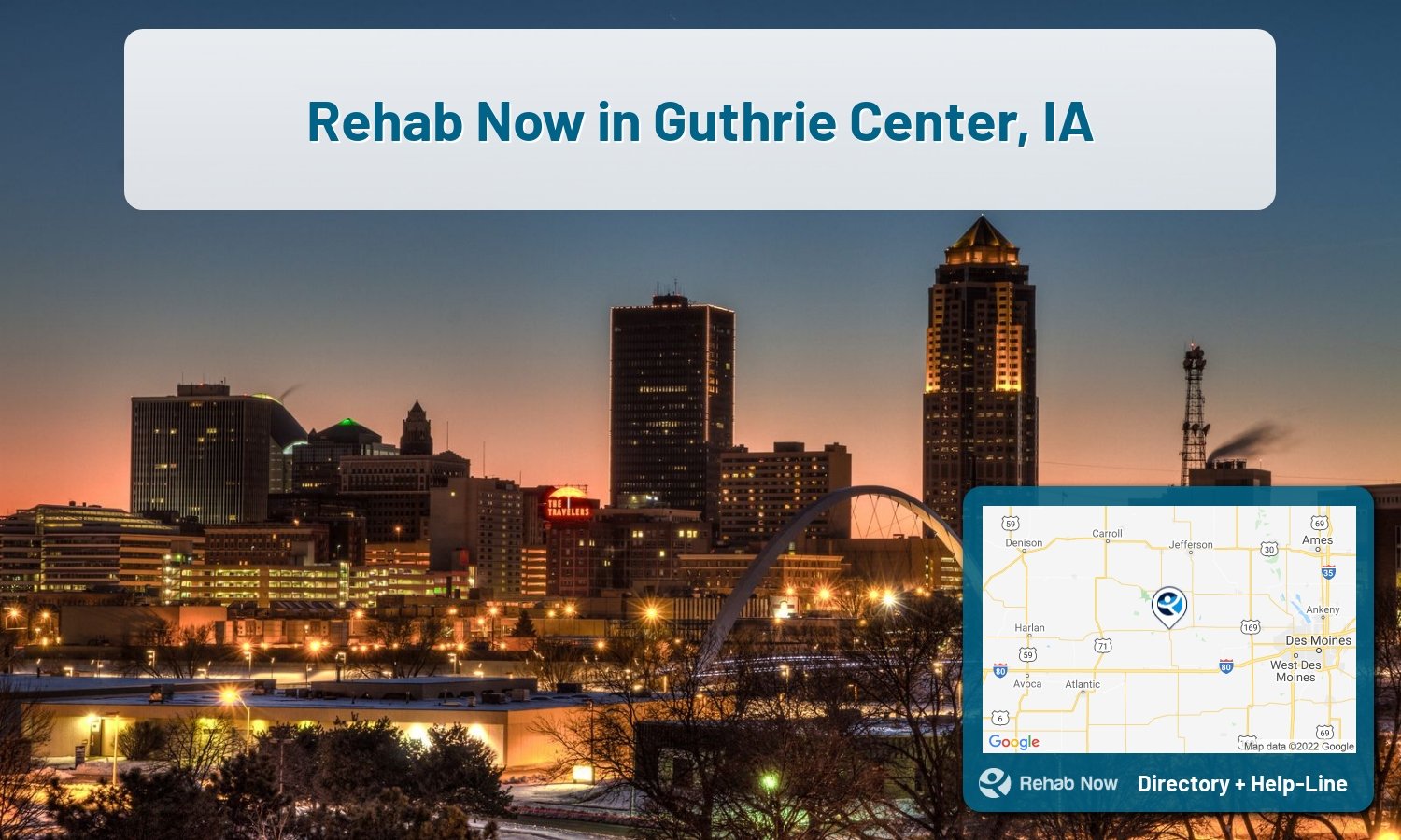 Let our expert counselors help find the best addiction treatment in Guthrie Center, Iowa now with a free call to our hotline.