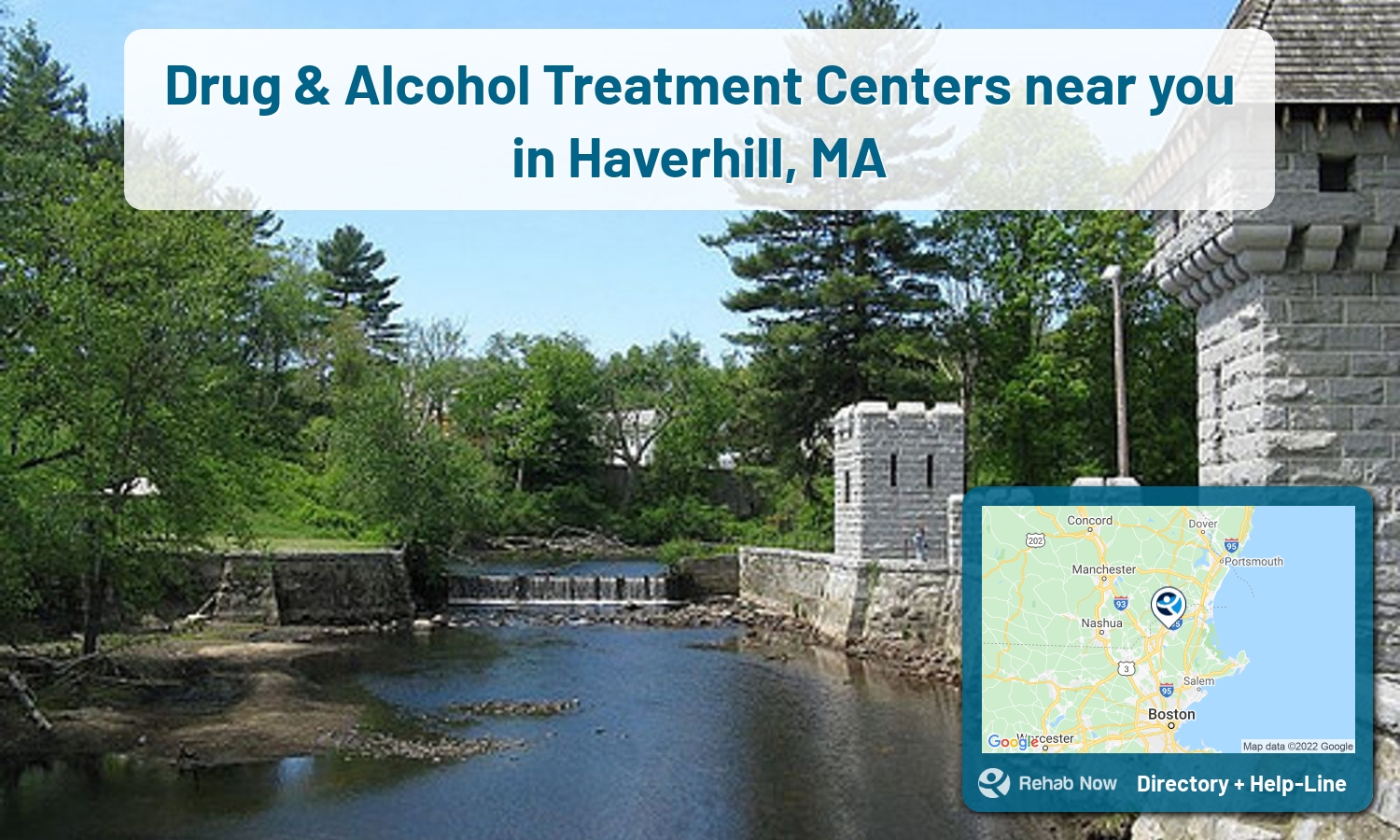 Struggling with addiction in Haverhill, Massachusetts? RehabNow helps you find the best treatment center or rehab available.