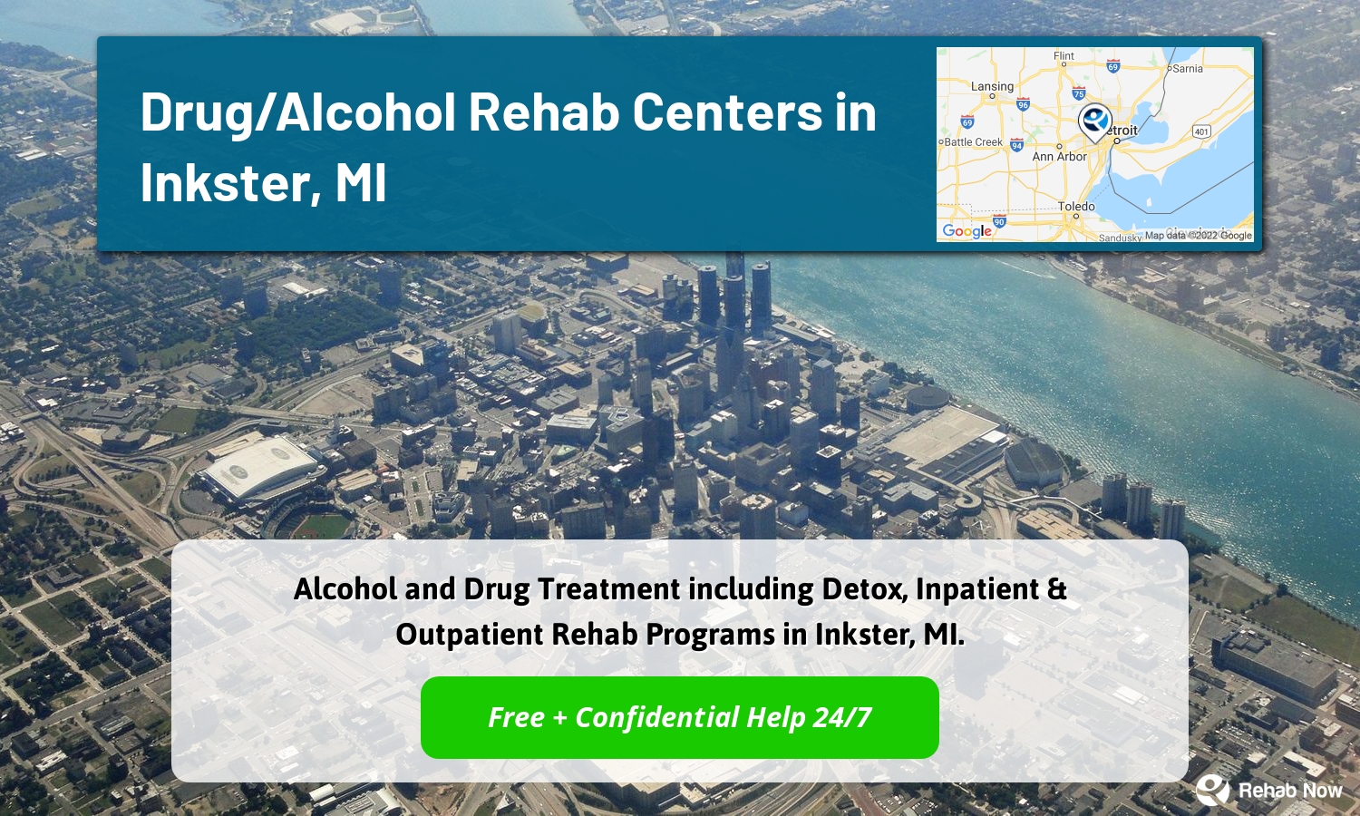 Alcohol and Drug Treatment including Detox, Inpatient & Outpatient Rehab Programs in Inkster, MI.