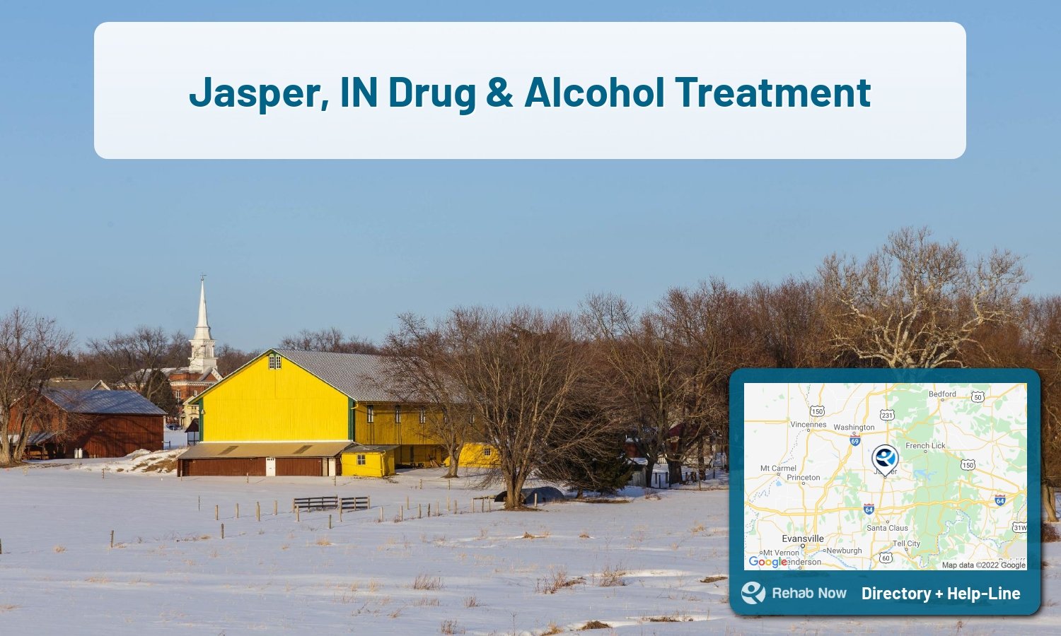 List of alcohol and drug treatment centers near you in Jasper, Indiana. Research certifications, programs, methods, pricing, and more.