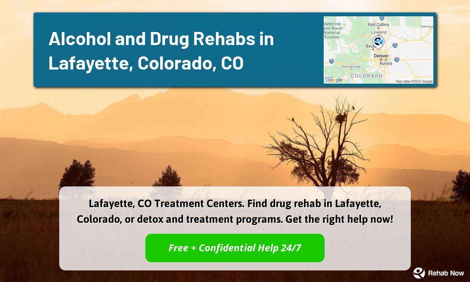 Lafayette, CO Treatment Centers. Find drug rehab in Lafayette, Colorado, or detox and treatment programs. Get the right help now!
