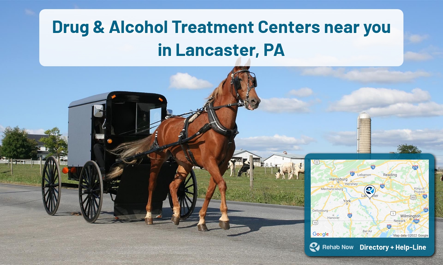 Struggling with addiction in Lancaster, Pennsylvania? RehabNow helps you find the best treatment center or rehab available.