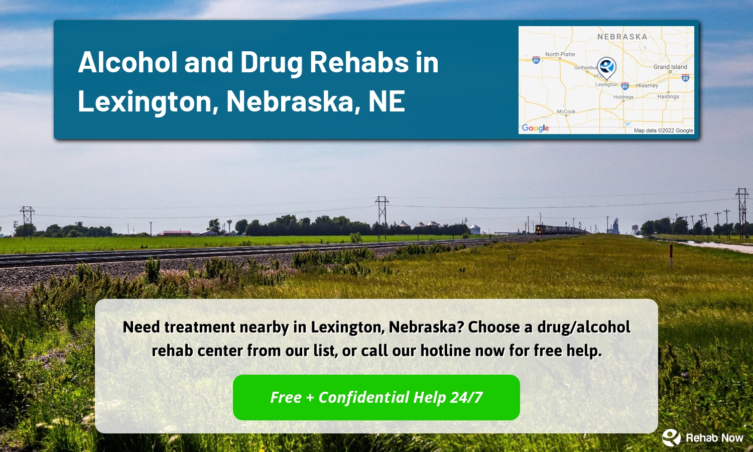 Need treatment nearby in Lexington, Nebraska? Choose a drug/alcohol rehab center from our list, or call our hotline now for free help.