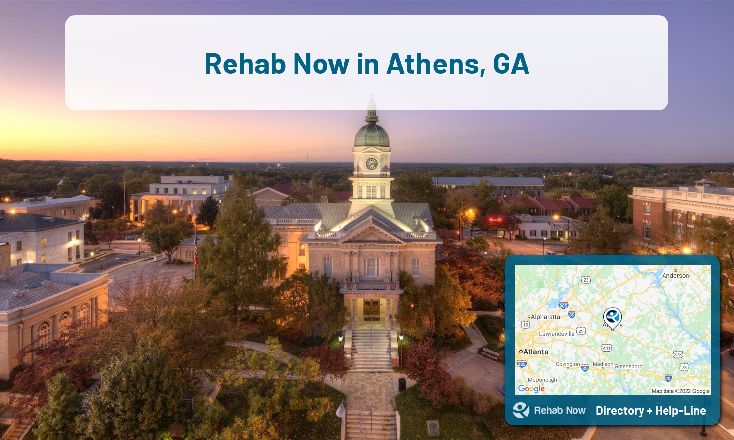 Drug rehab and alcohol treatment services near you in Athens, Georgia. Need help choosing a center? Call us, free.