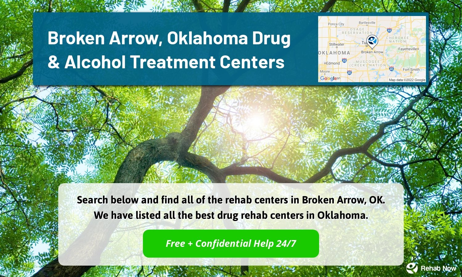 Search below and find all of the rehab centers in Broken Arrow, OK. We have listed all the best drug rehab centers in Oklahoma.