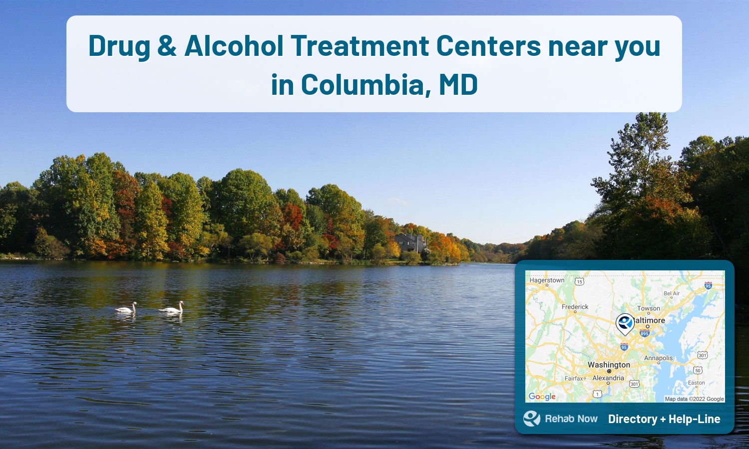 Ready to pick a rehab center in Columbia? Get off alcohol, opiates, and other drugs, by selecting top drug rehab centers in Maryland