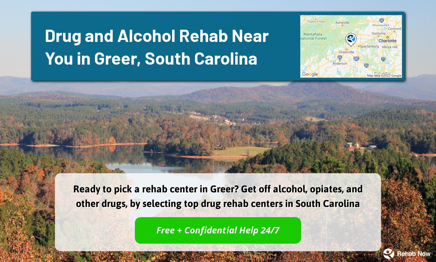Ready to pick a rehab center in Greer? Get off alcohol, opiates, and other drugs, by selecting top drug rehab centers in South Carolina