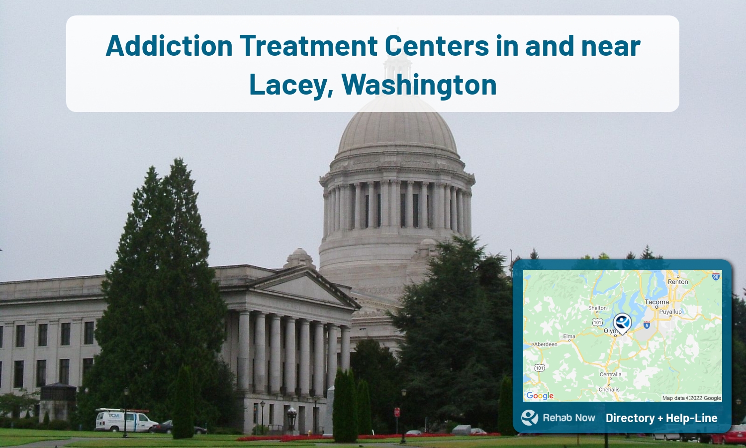 Ready to pick a rehab center in Lacey? Get off alcohol, opiates, and other drugs, by selecting top drug rehab centers in Washington