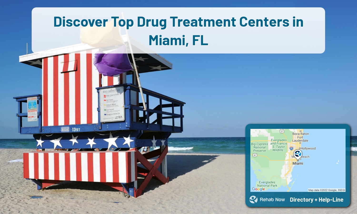 Our experts can help you find treatment now in Miami, Florida. We list drug rehab and alcohol centers in Florida.