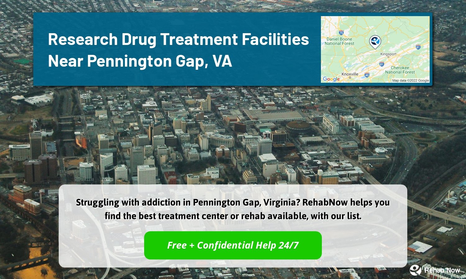 Struggling with addiction in Pennington Gap, Virginia? RehabNow helps you find the best treatment center or rehab available, with our list.