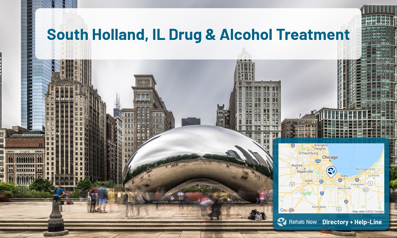 Let our expert counselors help find the best addiction treatment in South Holland, Illinois now with a free call to our hotline.