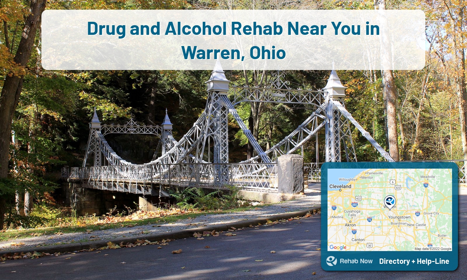 Our experts can help you find treatment now in Warren, Ohio. We list drug rehab and alcohol centers in Ohio.