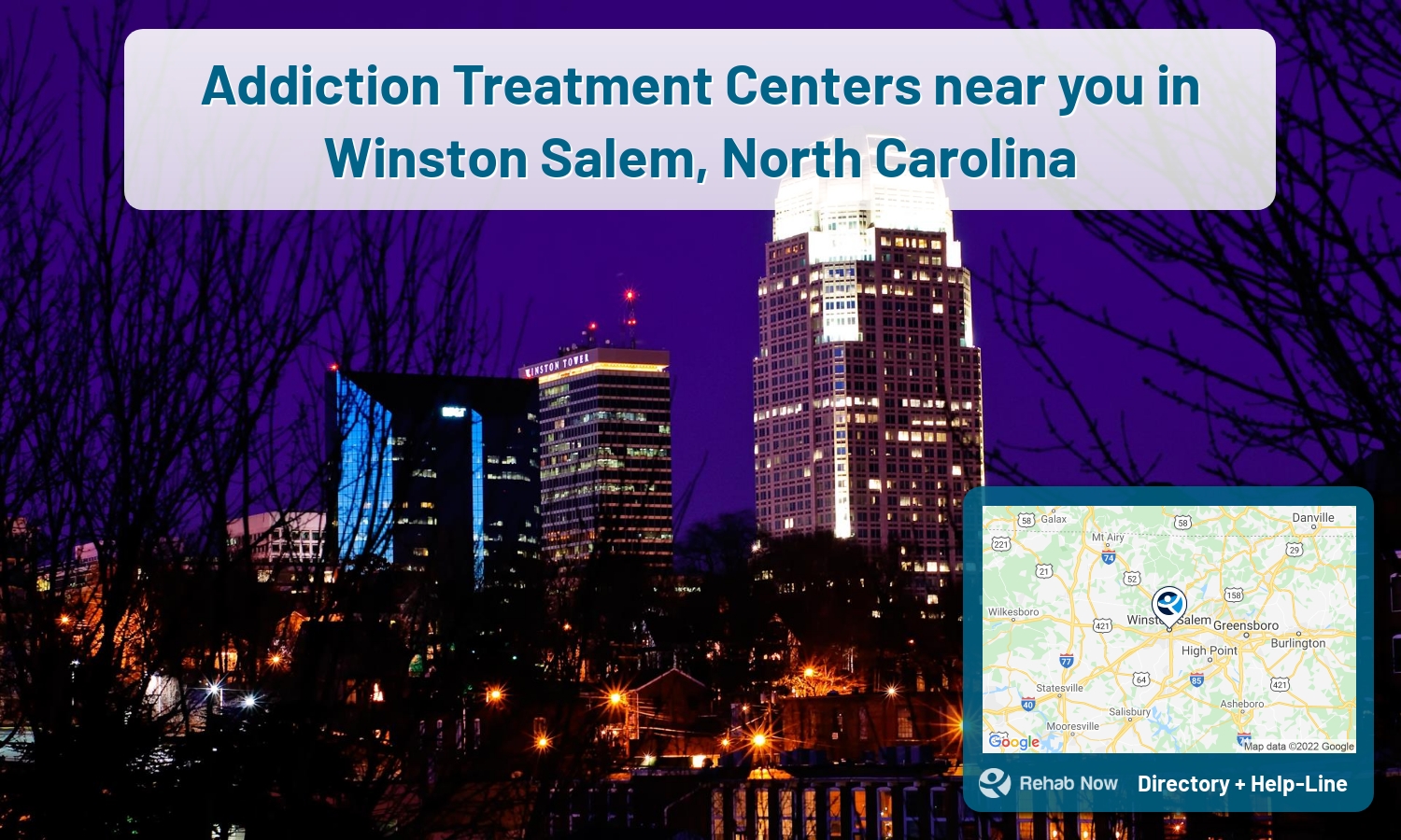 Our experts can help you find treatment now in Winston Salem, North Carolina. We list drug rehab and alcohol centers in North Carolina.