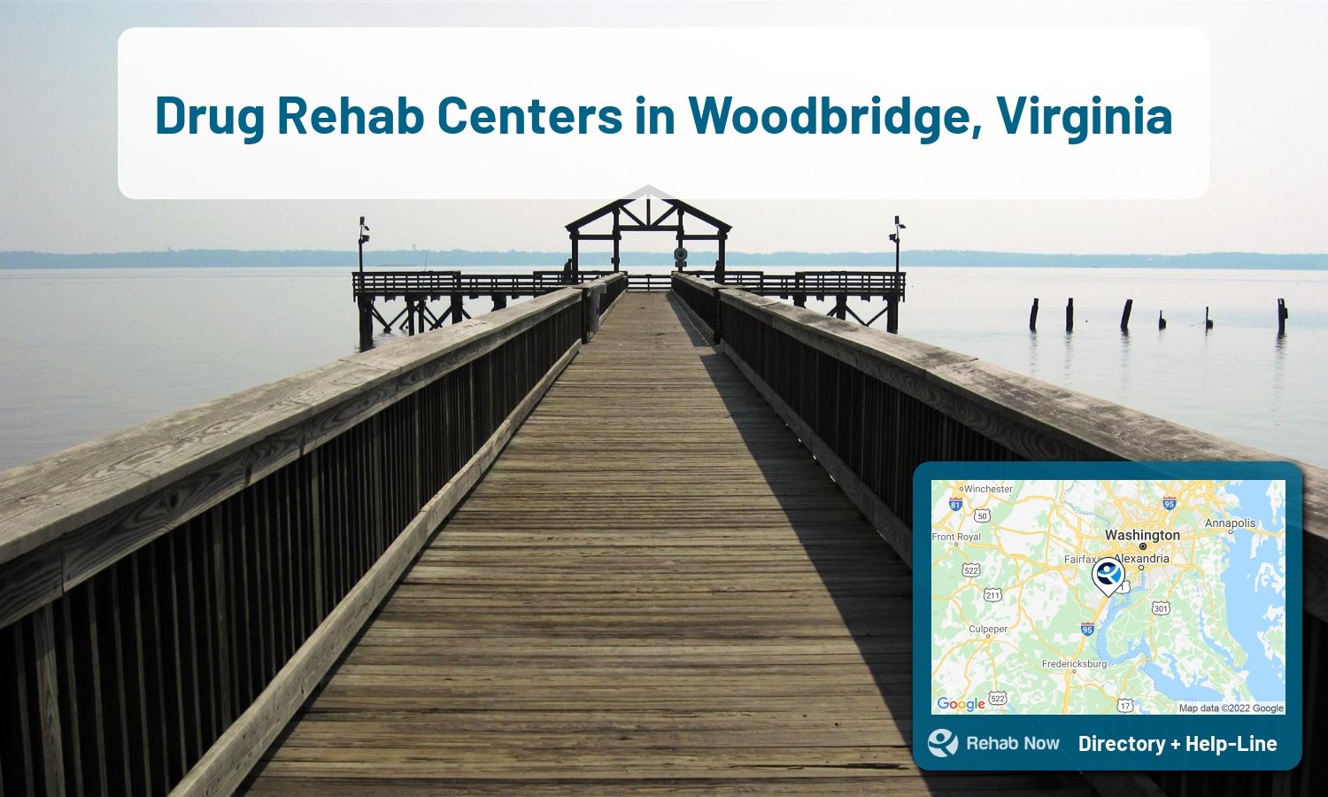 Need treatment nearby in Woodbridge, Virginia? Choose a drug/alcohol rehab center from our list, or call our hotline now for free help.