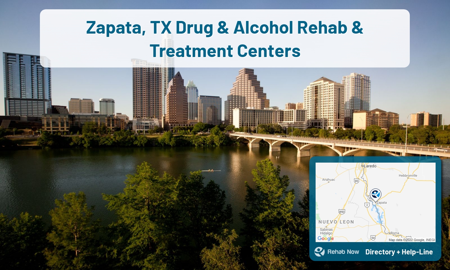 Our experts can help you find treatment now in Zapata, Texas. We list drug rehab and alcohol centers in Texas.
