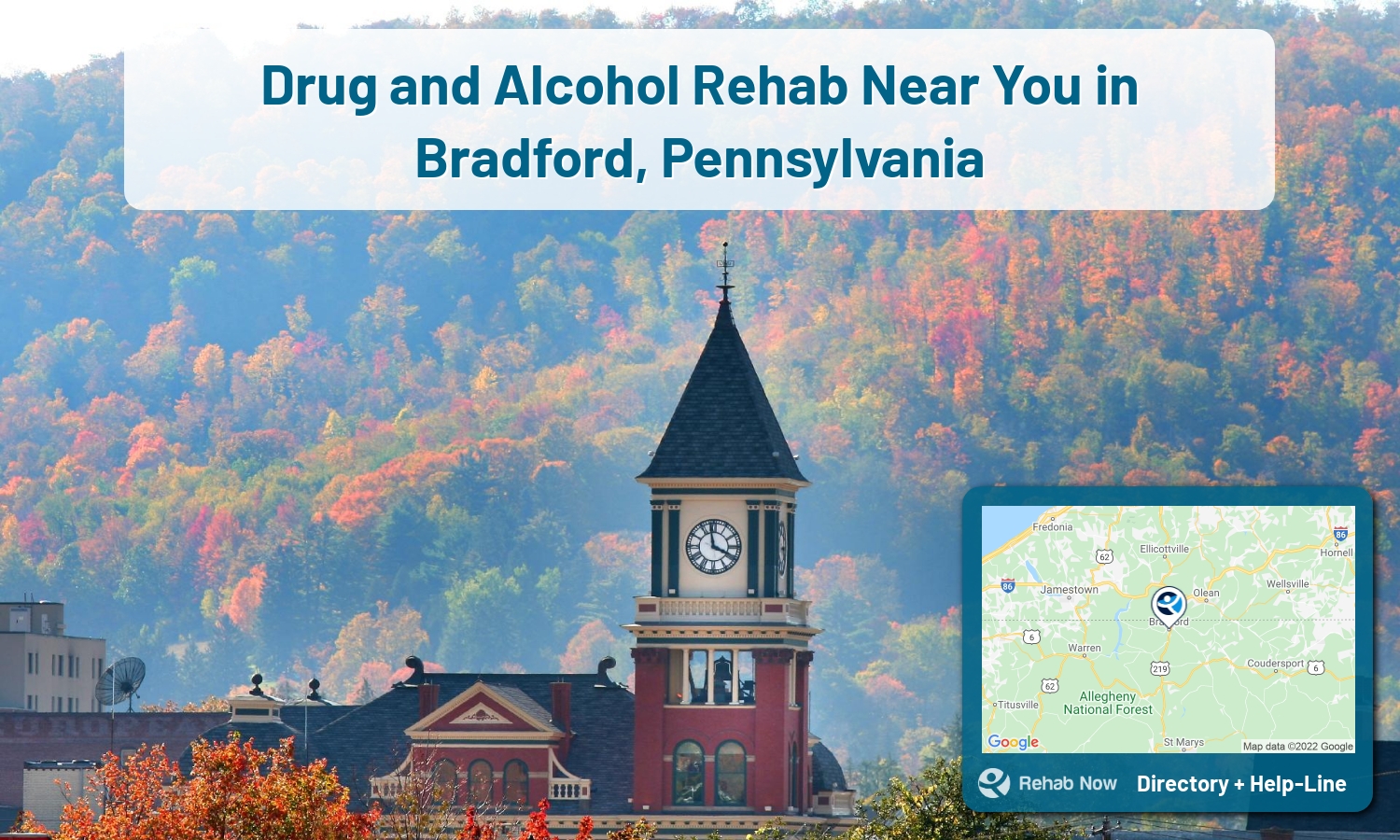 View options, availability, treatment methods, and more, for drug rehab and alcohol treatment in Bradford, Pennsylvania