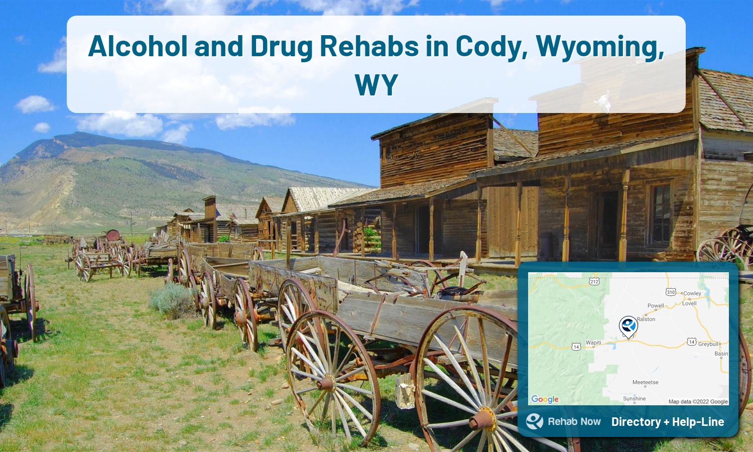 Struggling with addiction in Cody, Wyoming? RehabNow helps you find the best treatment center or rehab available.
