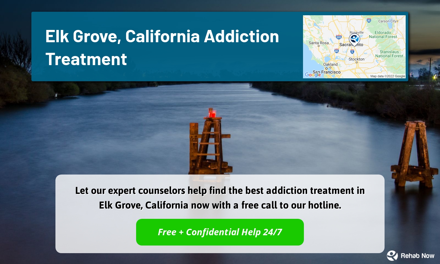 Let our expert counselors help find the best addiction treatment in Elk Grove, California now with a free call to our hotline.