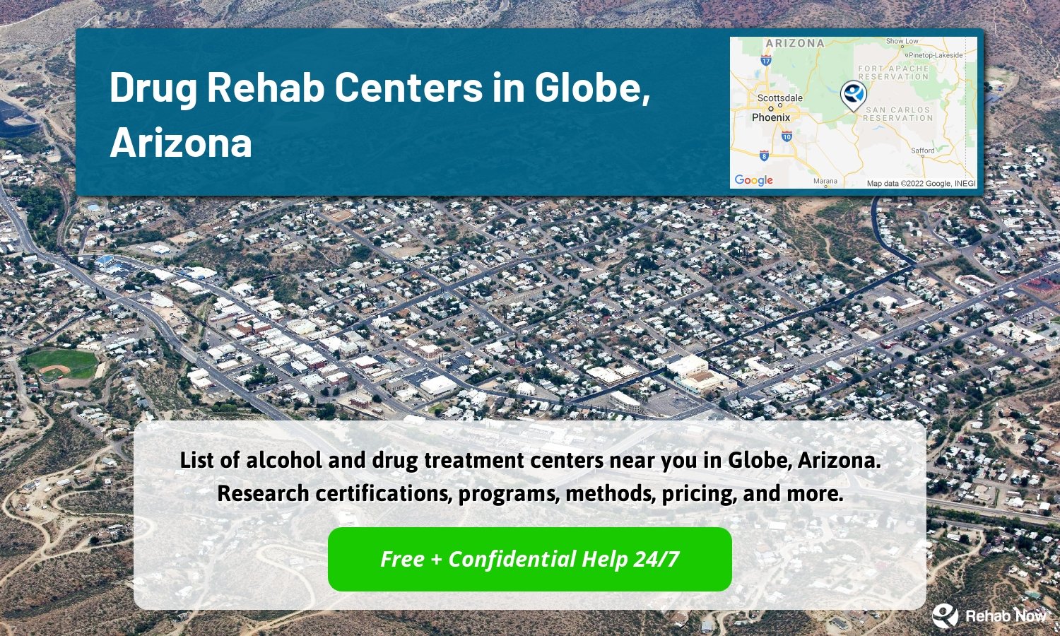 List of alcohol and drug treatment centers near you in Globe, Arizona. Research certifications, programs, methods, pricing, and more.