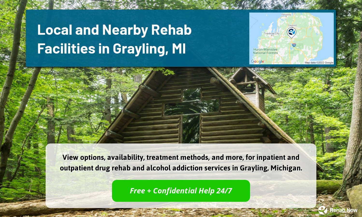 View options, availability, treatment methods, and more, for inpatient and outpatient drug rehab and alcohol addiction services in Grayling, Michigan.