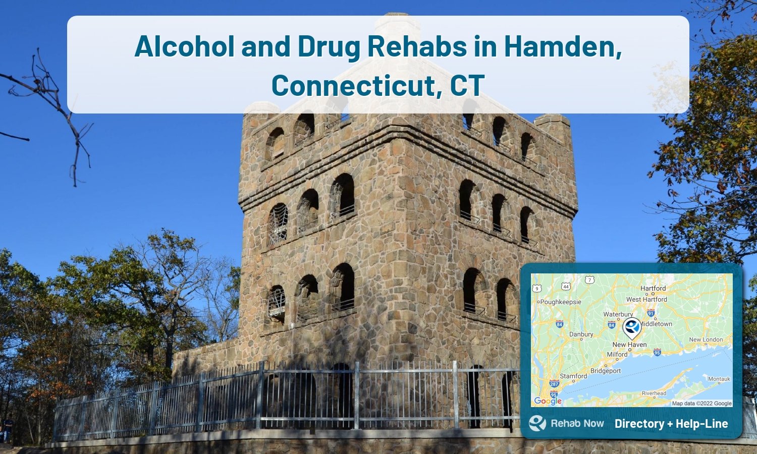 Struggling with addiction in Hamden, Connecticut? RehabNow helps you find the best treatment center or rehab available.
