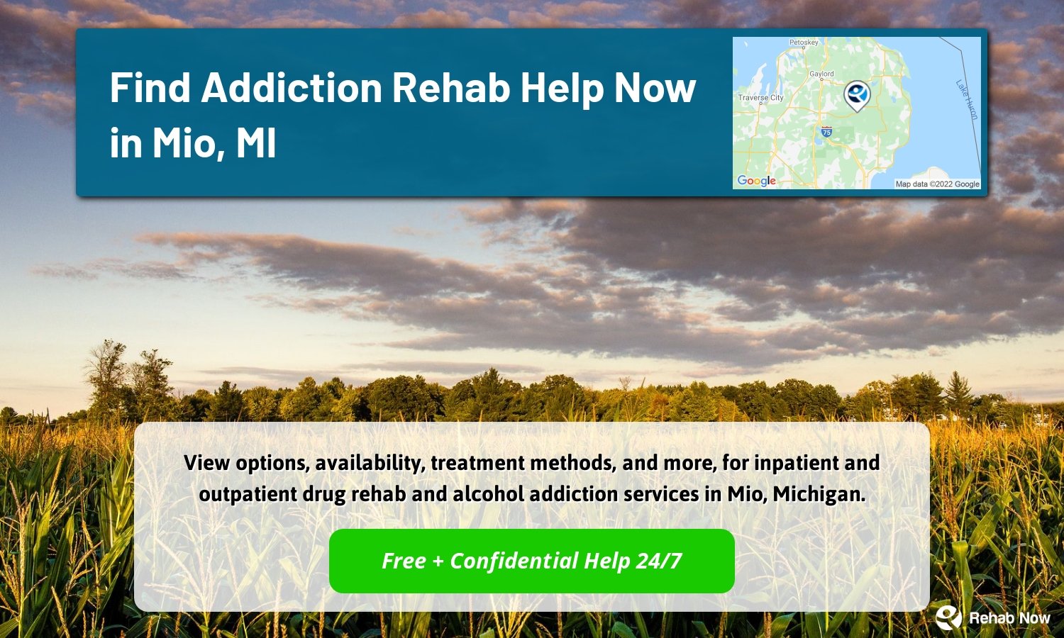 View options, availability, treatment methods, and more, for inpatient and outpatient drug rehab and alcohol addiction services in Mio, Michigan.