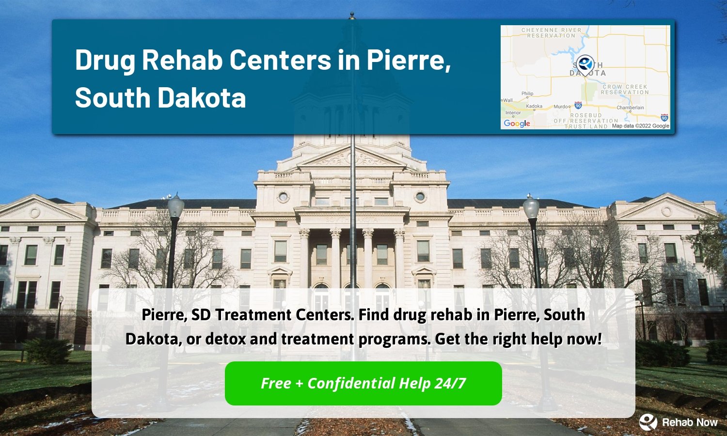 Pierre, SD Treatment Centers. Find drug rehab in Pierre, South Dakota, or detox and treatment programs. Get the right help now!
