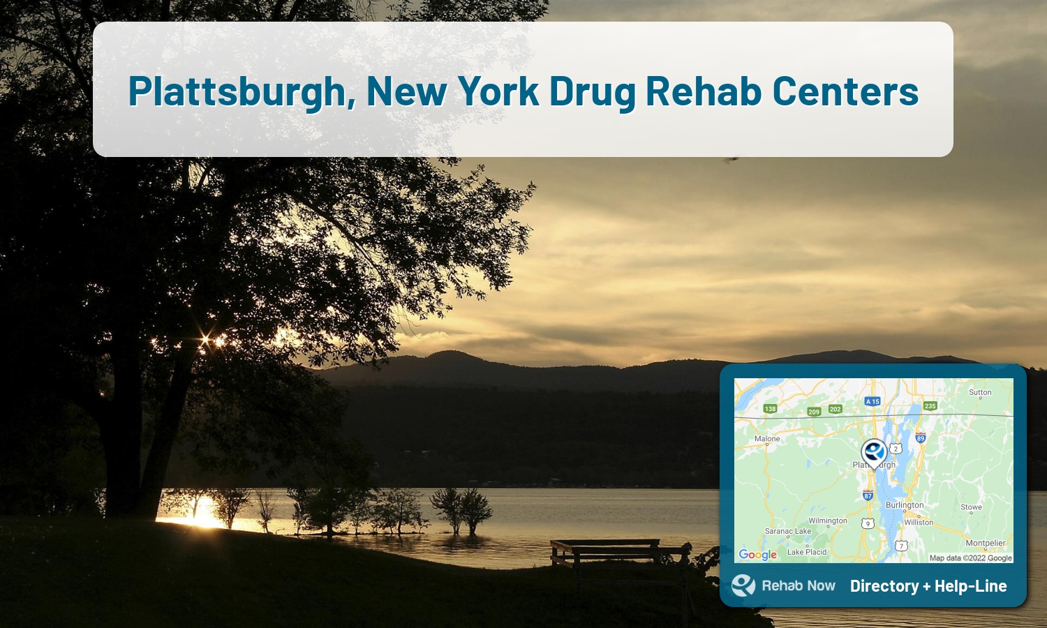Plattsburgh, NY Treatment Centers. Find drug rehab in Plattsburgh, New York, or detox and treatment programs. Get the right help now!