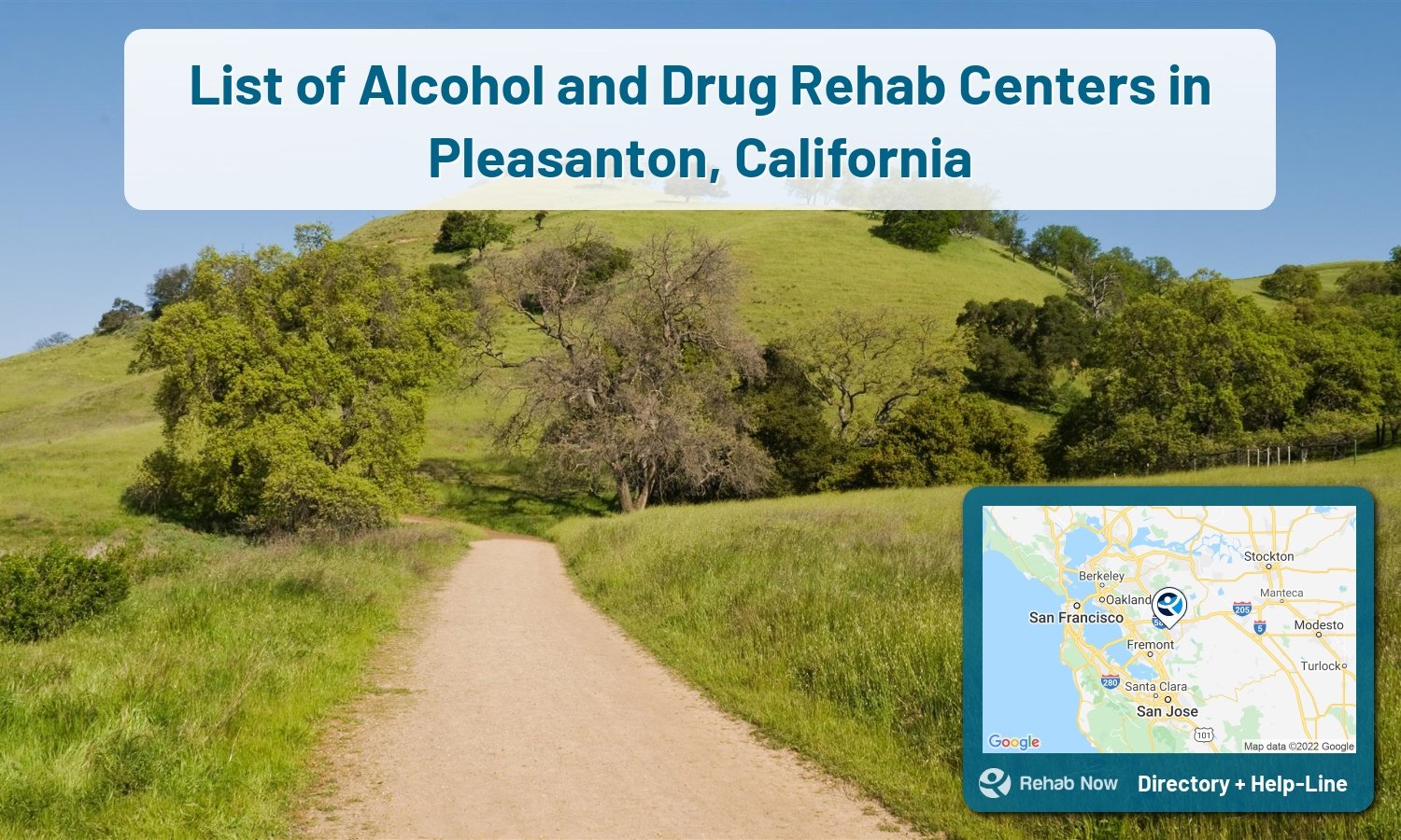 Our experts can help you find treatment now in Pleasanton, California. We list drug rehab and alcohol centers in California.