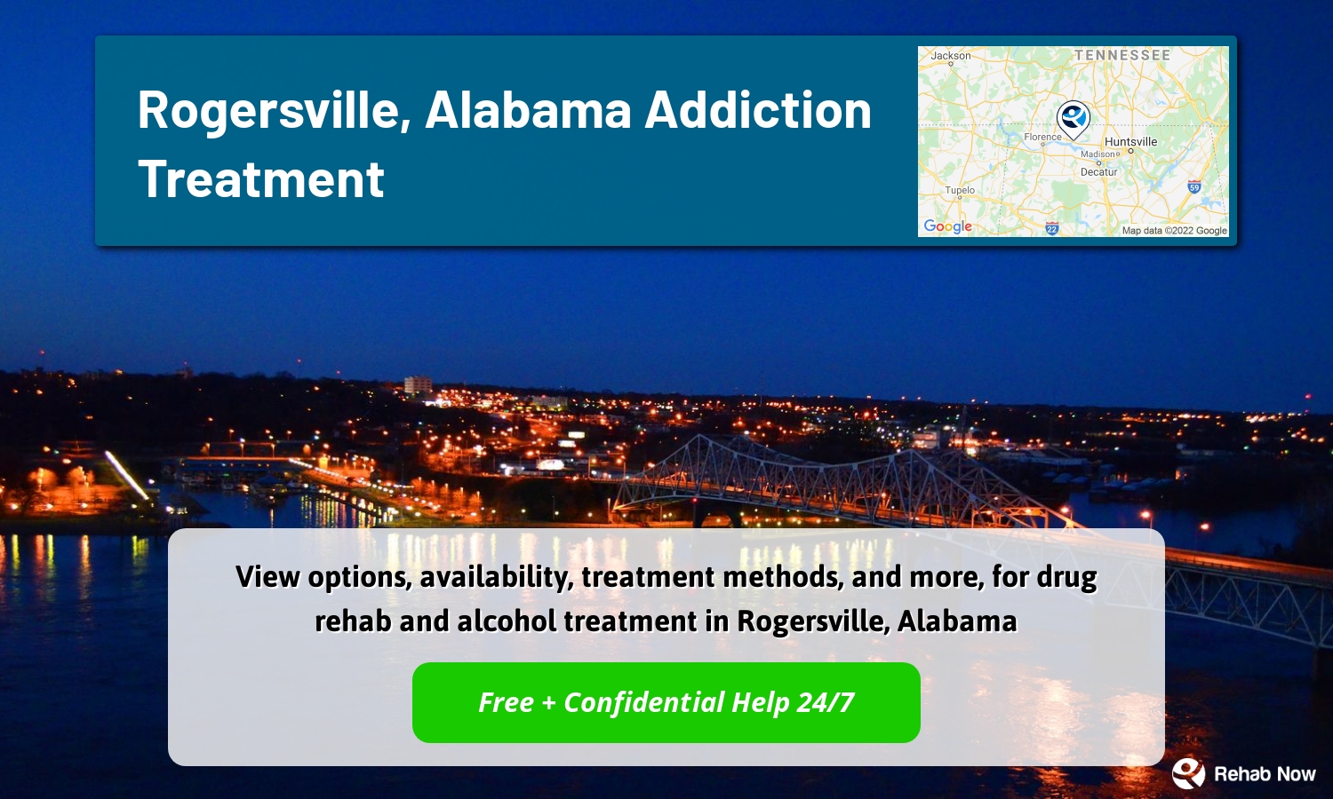 View options, availability, treatment methods, and more, for drug rehab and alcohol treatment in Rogersville, Alabama