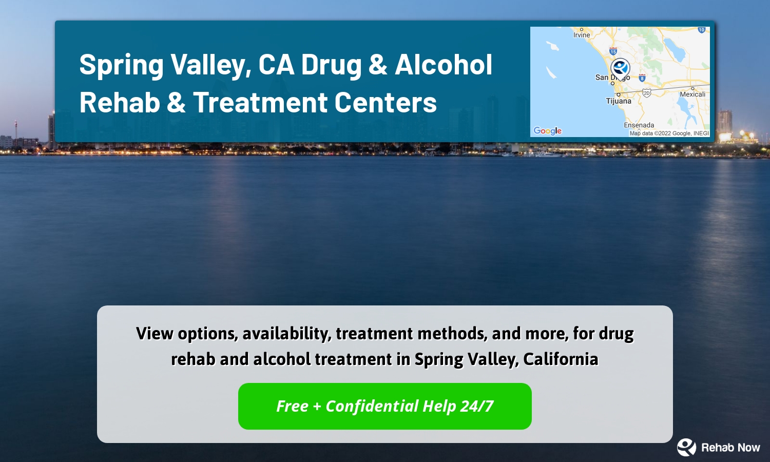 View options, availability, treatment methods, and more, for drug rehab and alcohol treatment in Spring Valley, California