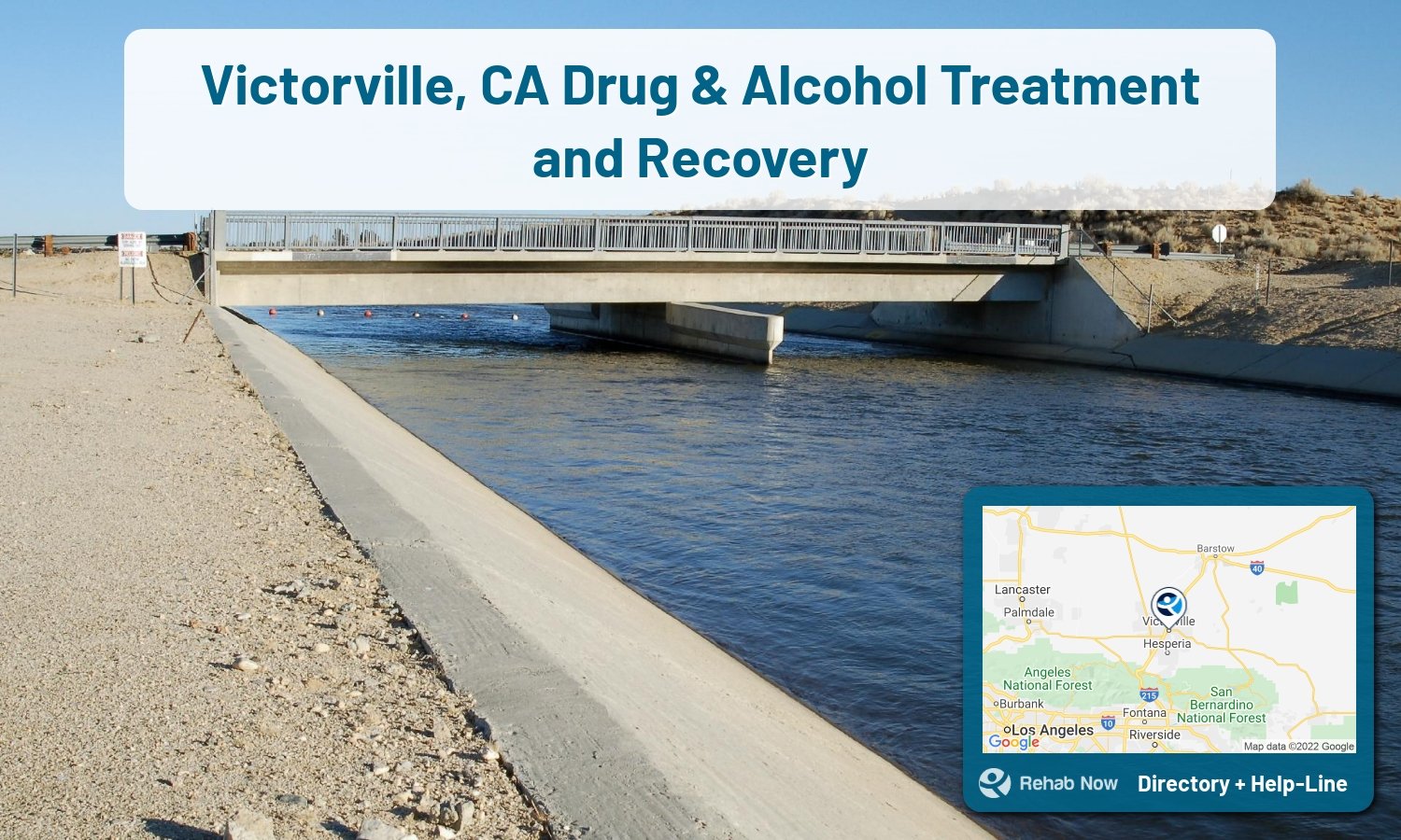 Need treatment nearby in Victorville, California? Choose a drug/alcohol rehab center from our list, or call our hotline now for free help.