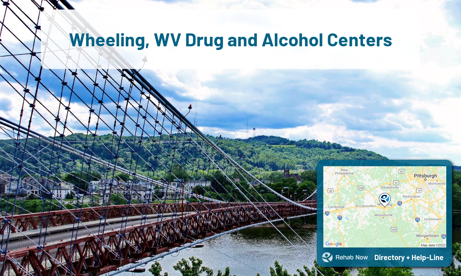 Ready to pick a rehab center in Wheeling? Get off alcohol, opiates, and other drugs, by selecting top drug rehab centers in West Virginia