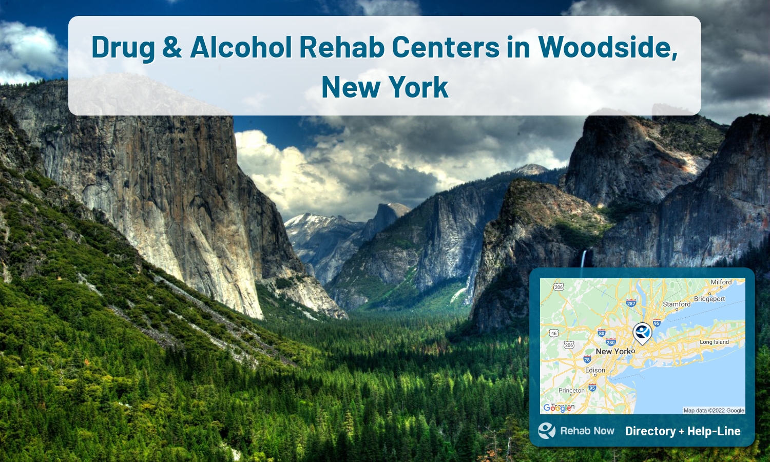 Drug rehab and alcohol treatment services nearby Woodside, NY. Need help choosing a treatment program? Call our free hotline!