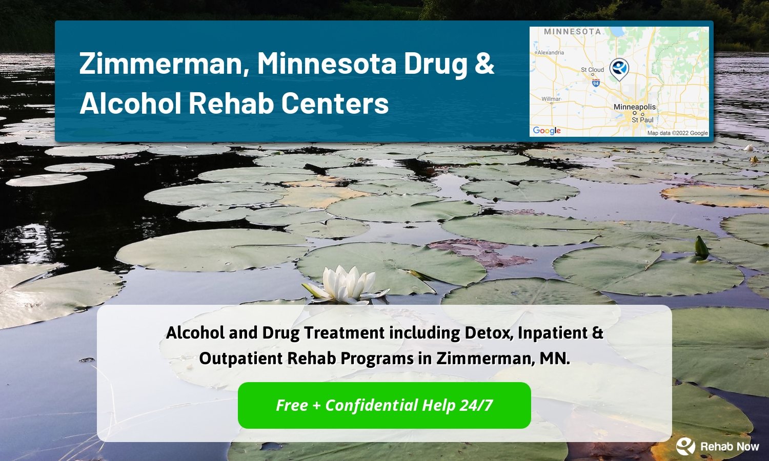 Alcohol and Drug Treatment including Detox, Inpatient & Outpatient Rehab Programs in Zimmerman, MN.