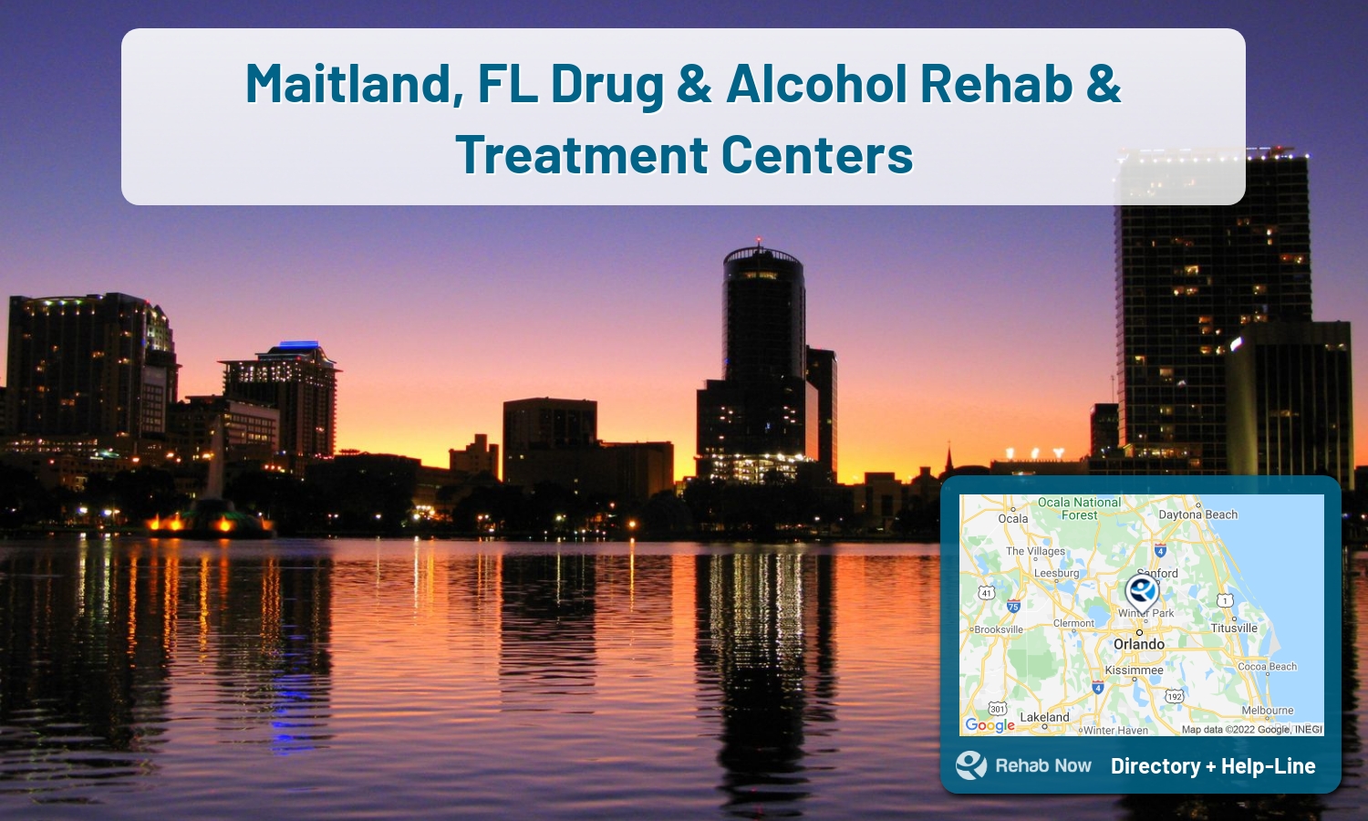 Maitland, FL Treatment Centers. Find drug rehab in Maitland, Florida, or detox and treatment programs. Get the right help now!